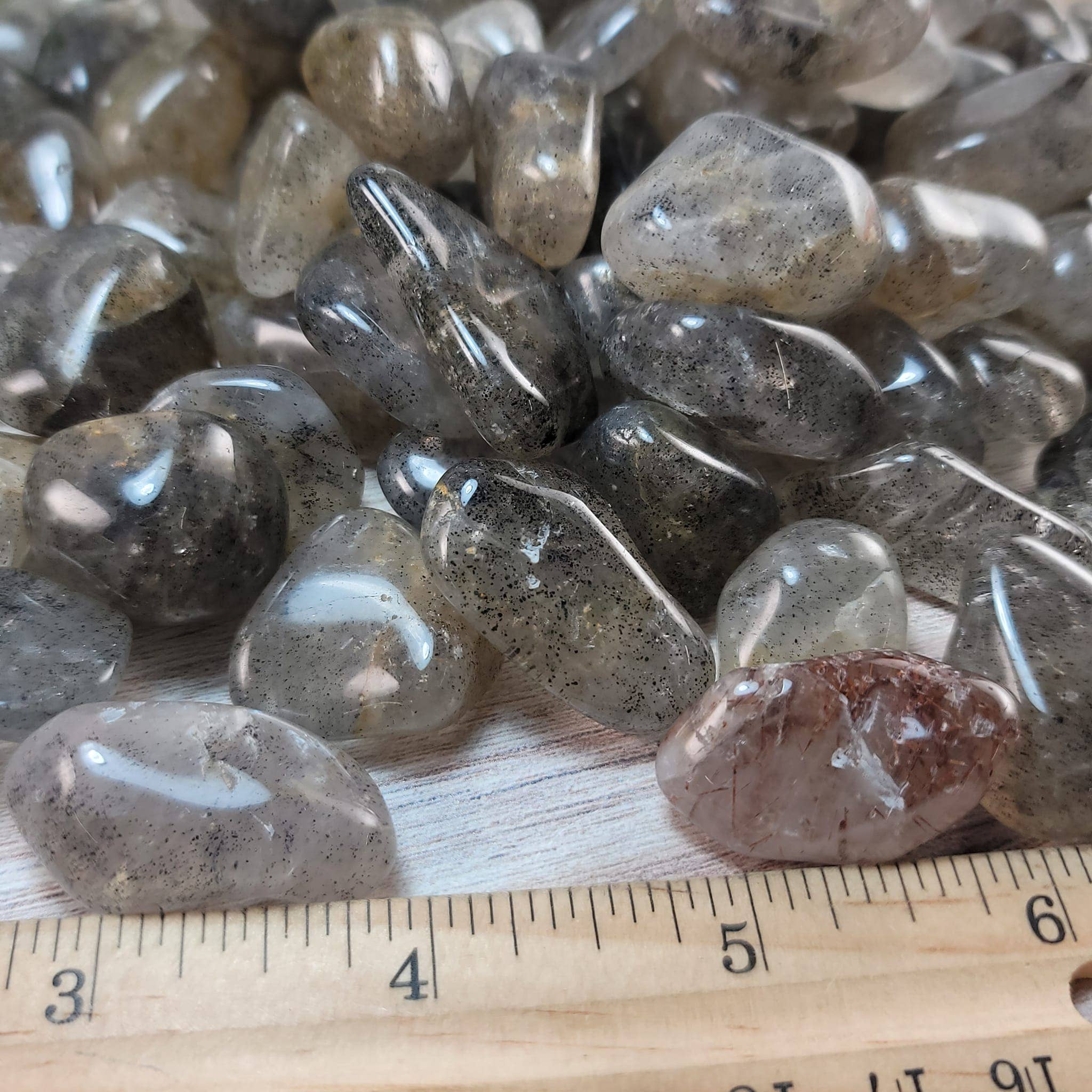 Garden Quartz (Included Quartz) Tumbled Stone – Madagascar | Amplification, Healing & Spiritual Growth