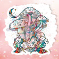 Mushroom Moon Sticker