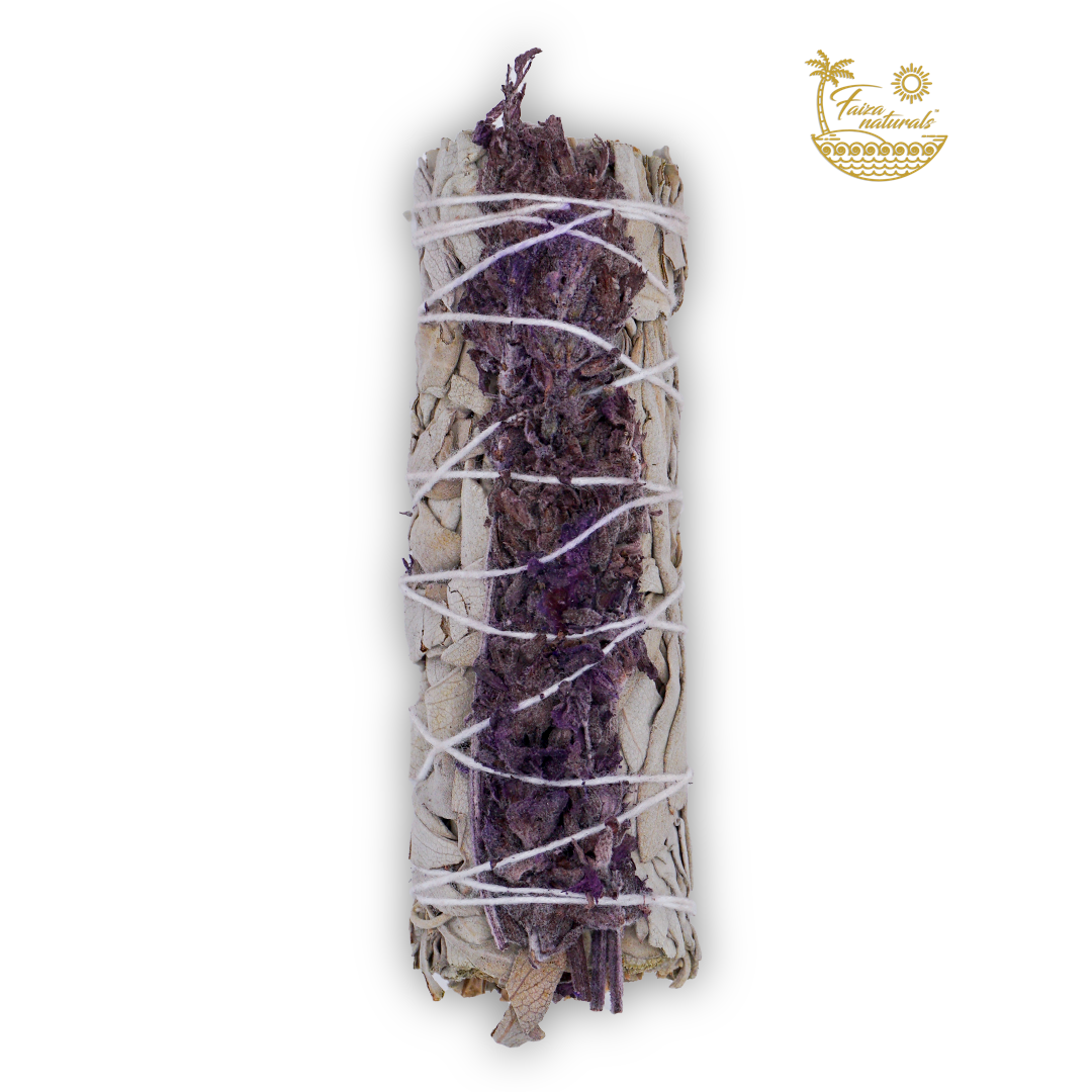 Lavender & White Sage Smudge Bundle – 4" | Organic, Pesticide-Free