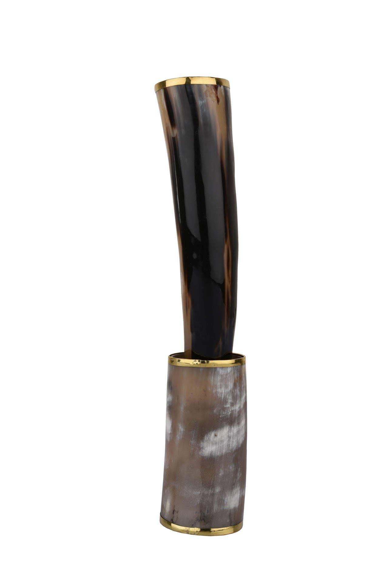 Real Viking Drinking Horn with Stand Cups Vessels, 14"