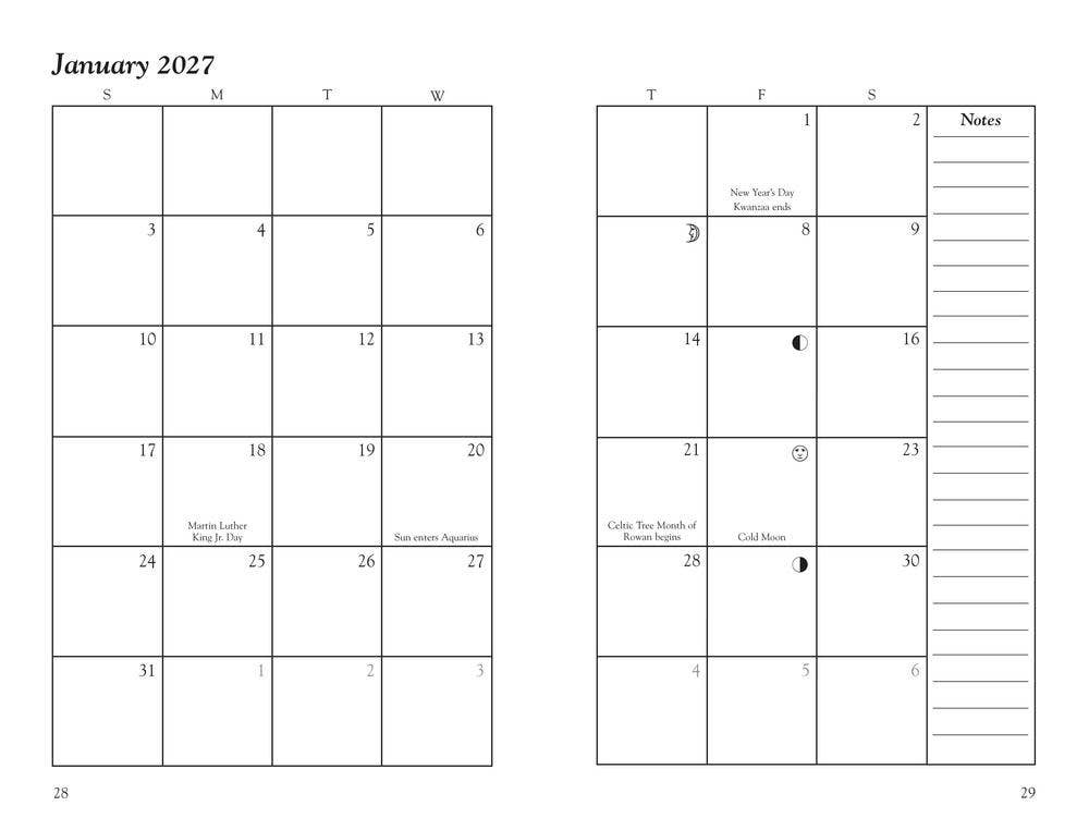 Llewellyn's 2027 Witches' Datebook: Daily Magic