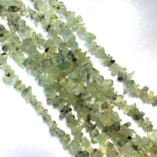 Prehnite Chip Beads 32"