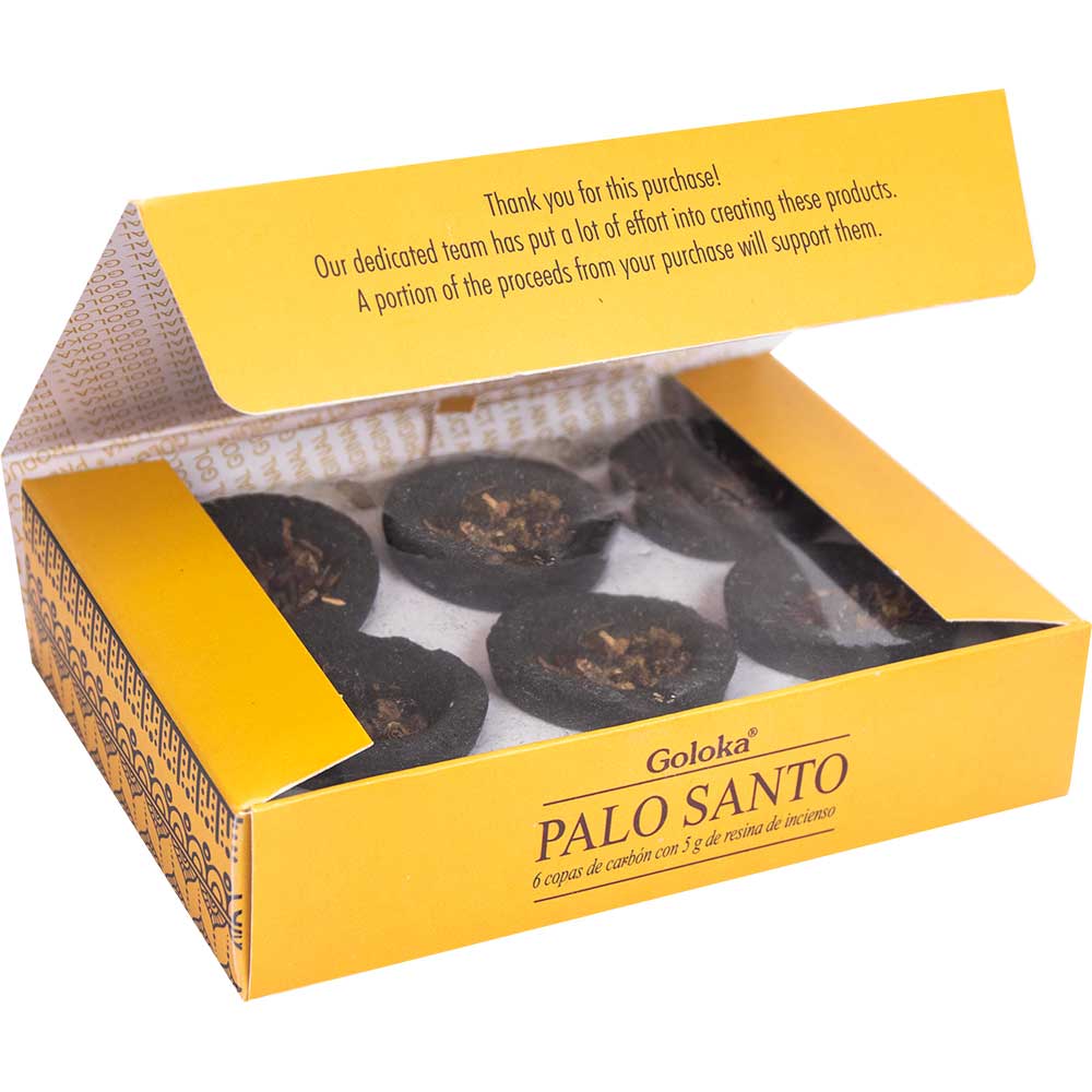Palo Santo Resin Cups - Goloka Sacred Smudges (6-Pack)