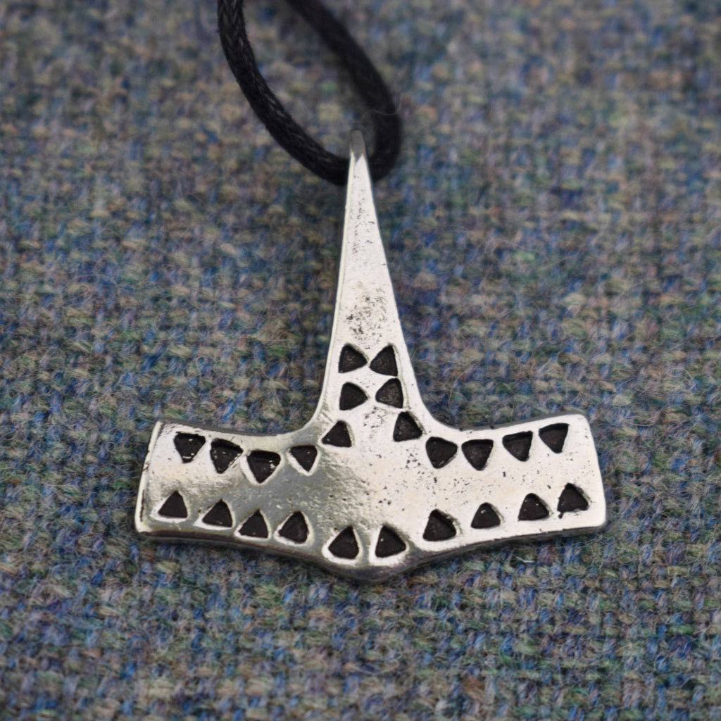 Danish Hammered Hammer Replica - Viking Age Mjolnir Pendant