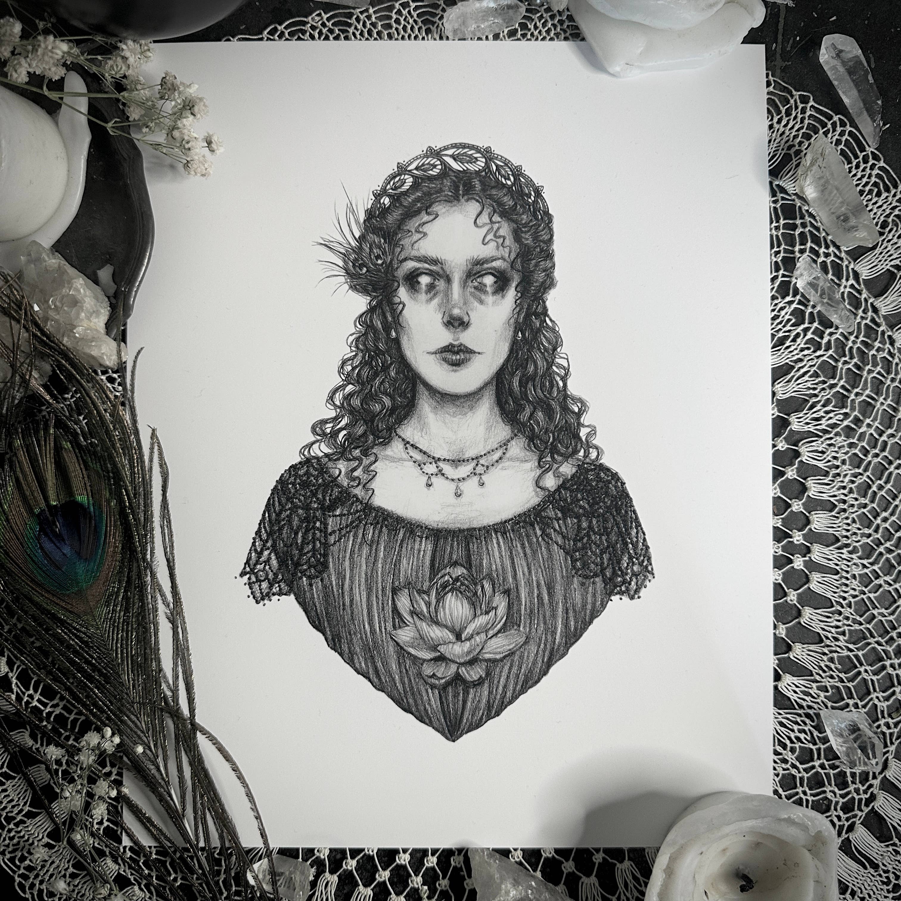 Hera Fine Art Print - Greek Goddess of Women & Marriage