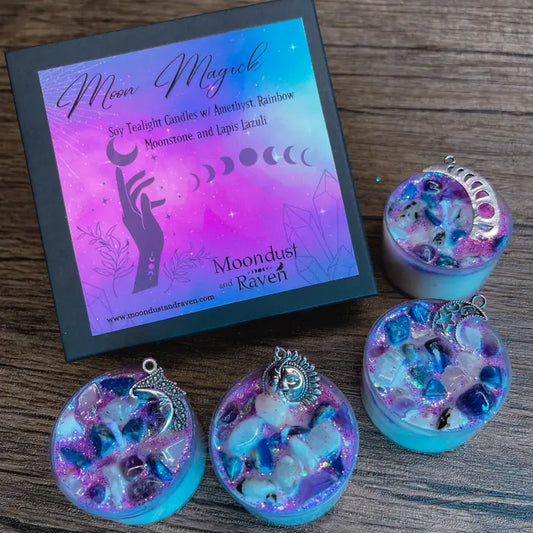 Moon Magick Tealight Crystal Candles