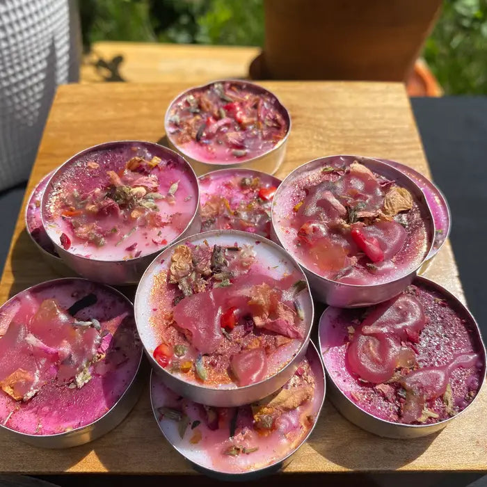 Tea Light Spell Candles - Handcrafted Ritual Candles