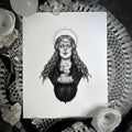 Ceridwen Fine Art Print - Welsh Goddess of Wisdom & Rebirth