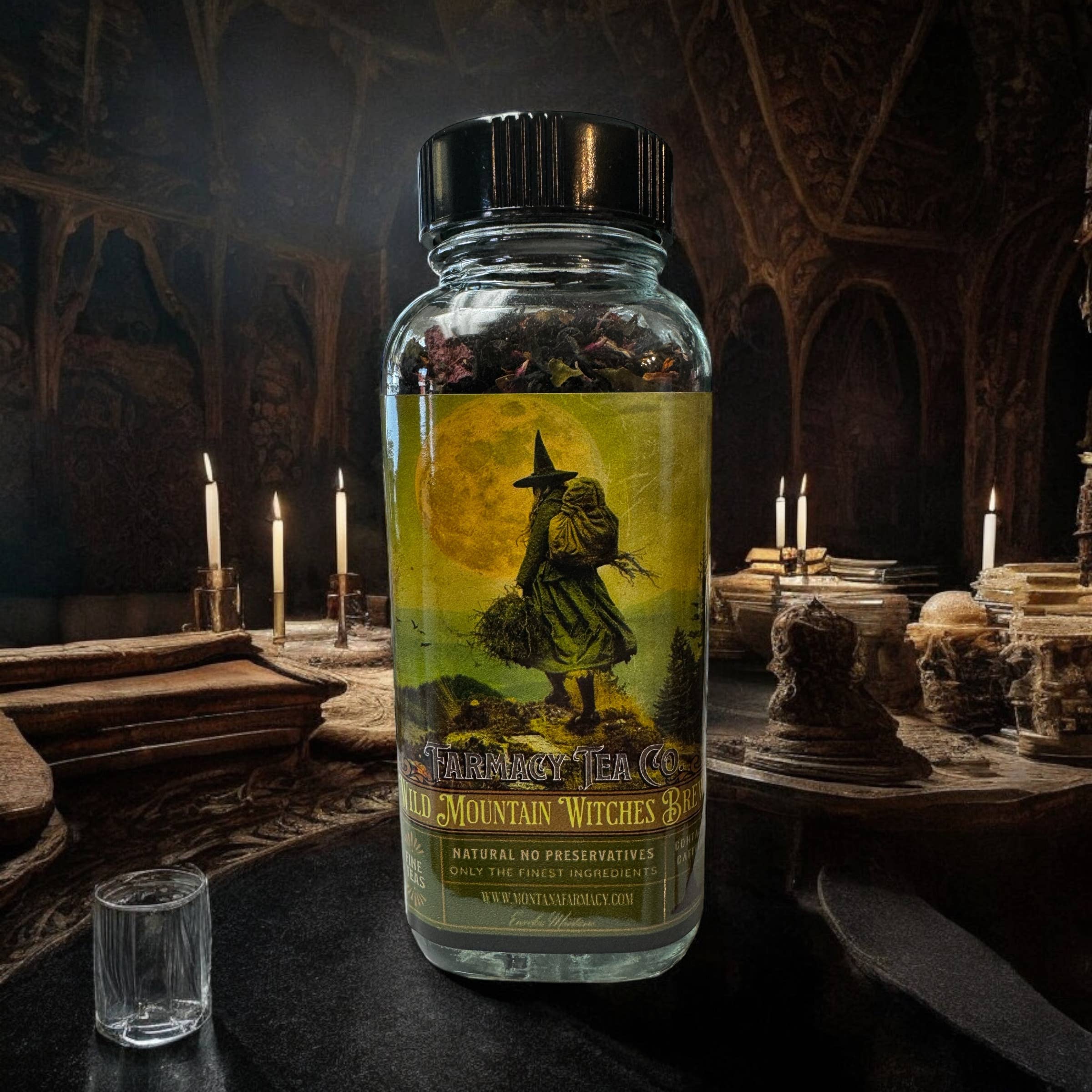 Wild Mountain Witch Tea - Witches Brew Blend for Dark Academia & Cottage Magic