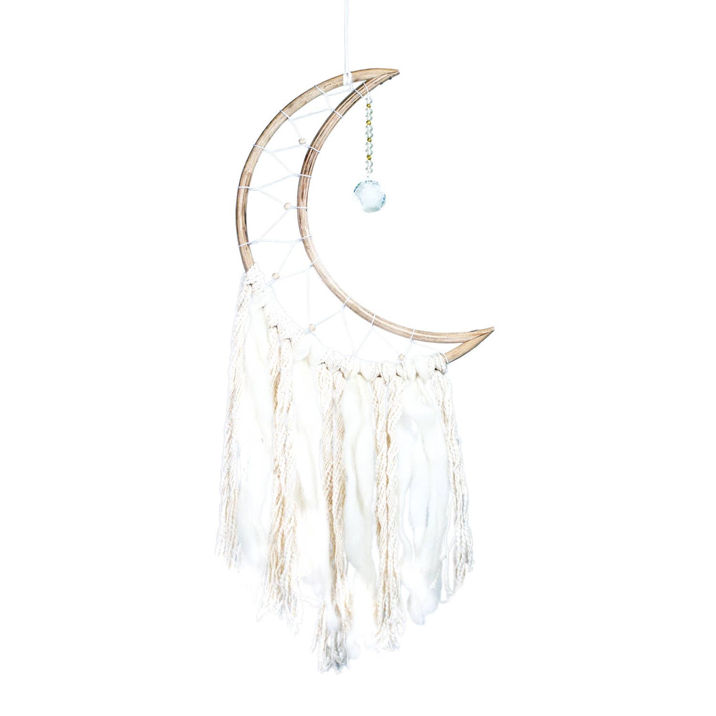 Small White Moon Wall Decor