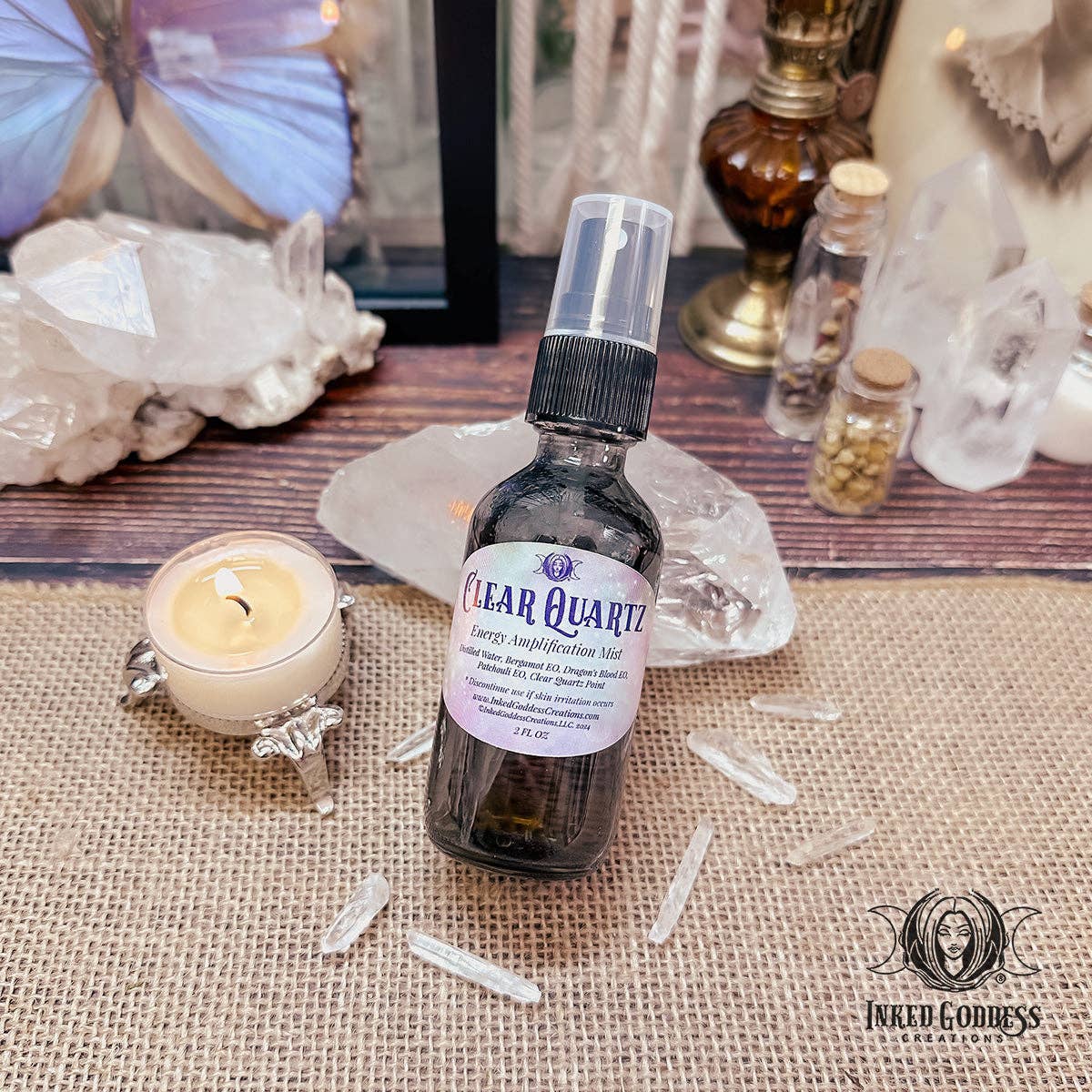 Clear Quartz Mist for Energy Amplification