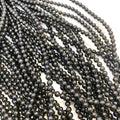 Black Obsidian Round Beads 4mm