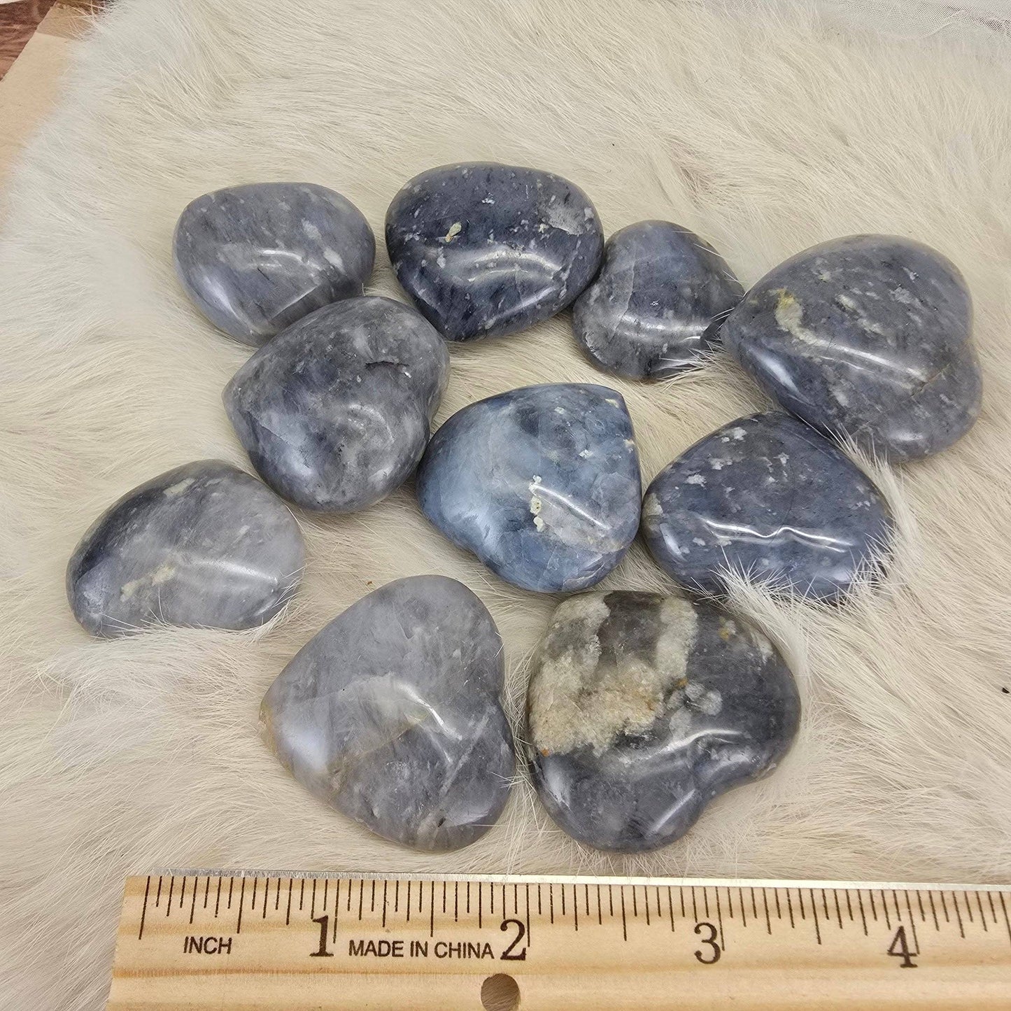 Blue Opal Hearts