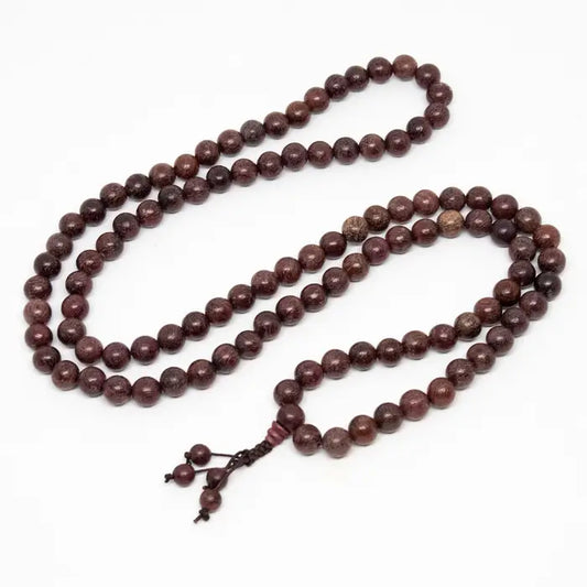 Purpleheart Wood Zen 108 Bead Mala