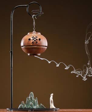 Backflow Incense Burner Knot – Ceramic Waterfall Smoke Cascade