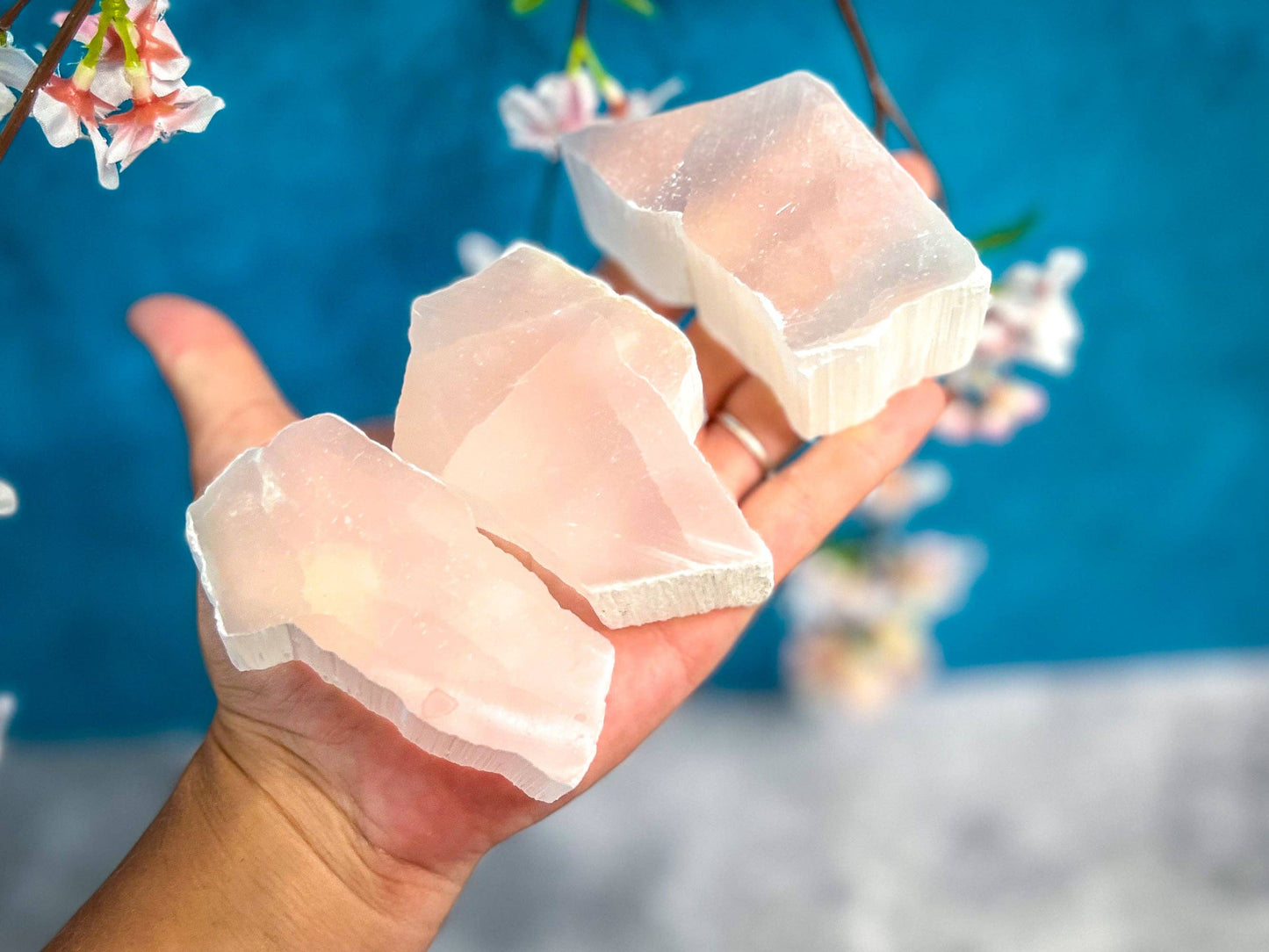 Ulexite, TV Stone, Polished