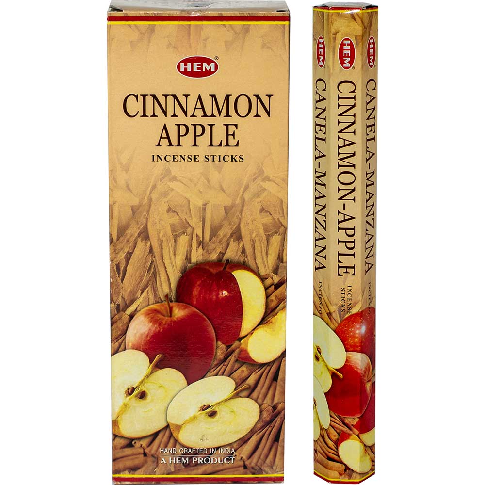 Hem Cinnamon Apple Hexagonal Pack Incense 20 gr