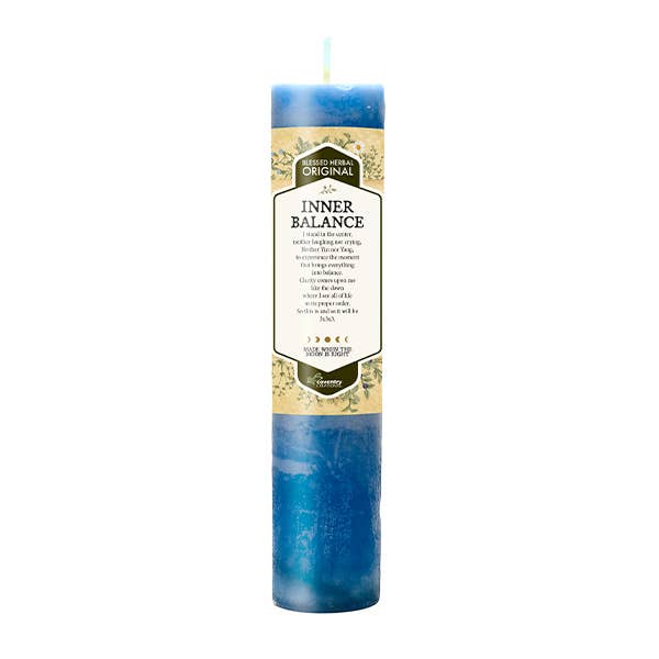 Blessed Herbal Candle: Inner Balance - Find Your Center & Emotional Harmony