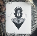 Scorpio Zodiac Goddess Fine Art Print - Astrology Star Sign