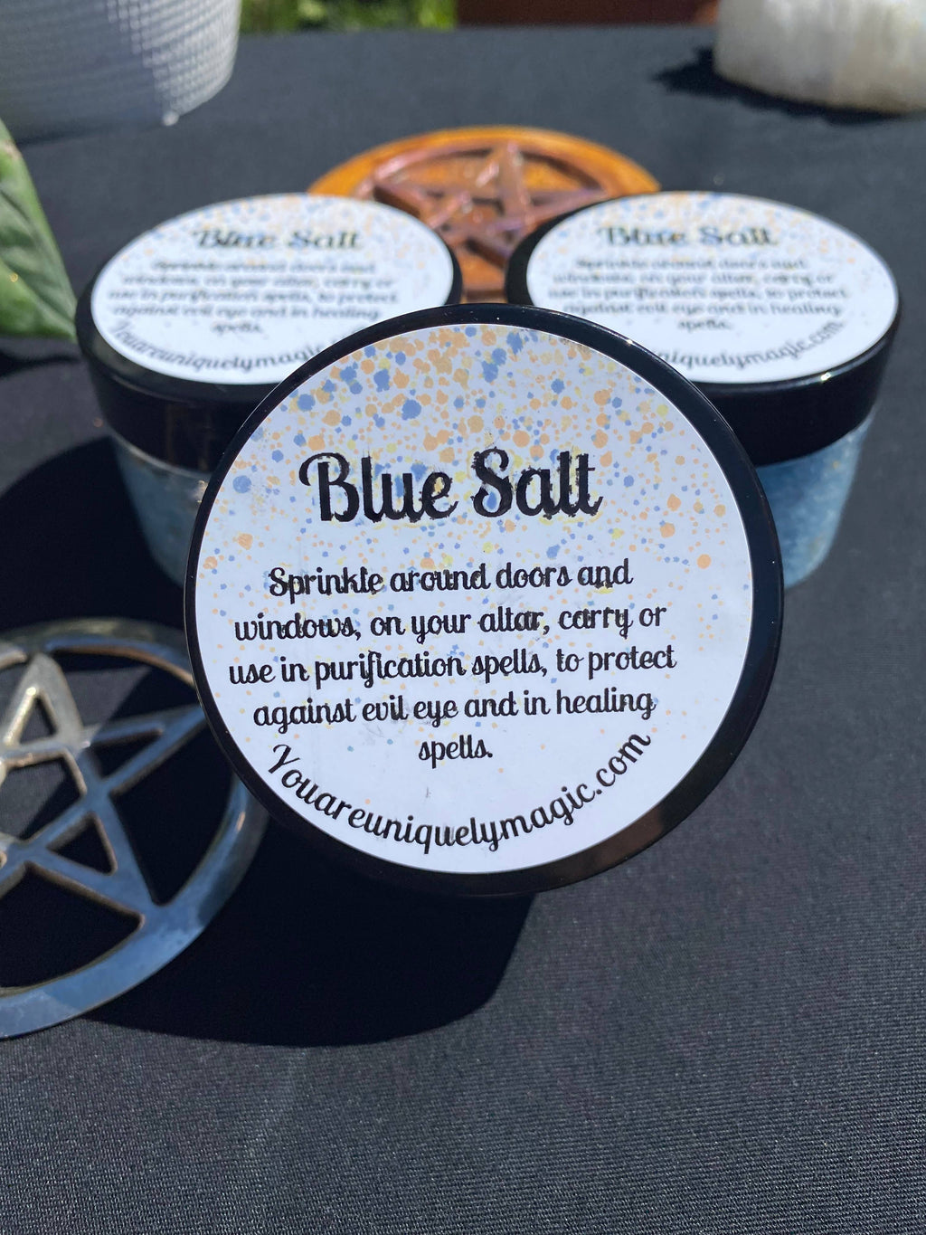 Blue Salt - Handcrafted Protection & Healing Ritual Salt 5 oz