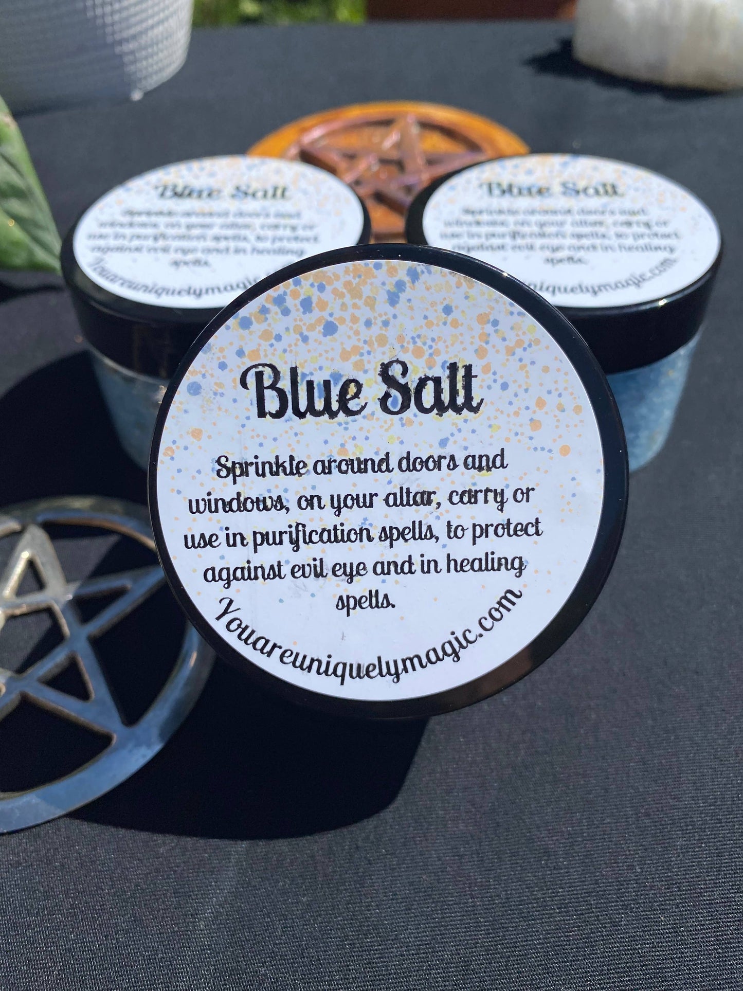 Blue Salt - Handcrafted Protection & Healing Ritual Salt 5 oz