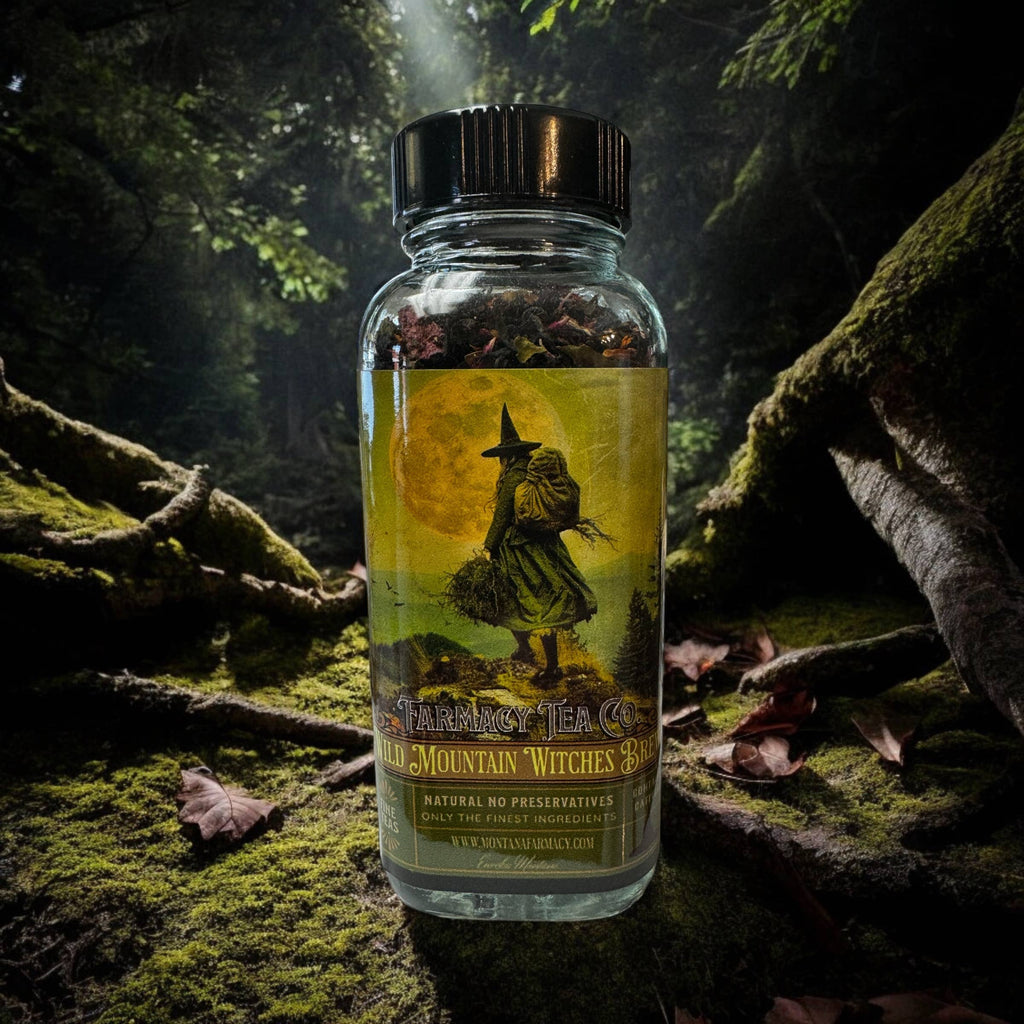 Wild Mountain Witch Tea - Witches Brew Blend for Dark Academia & Cottage Magic