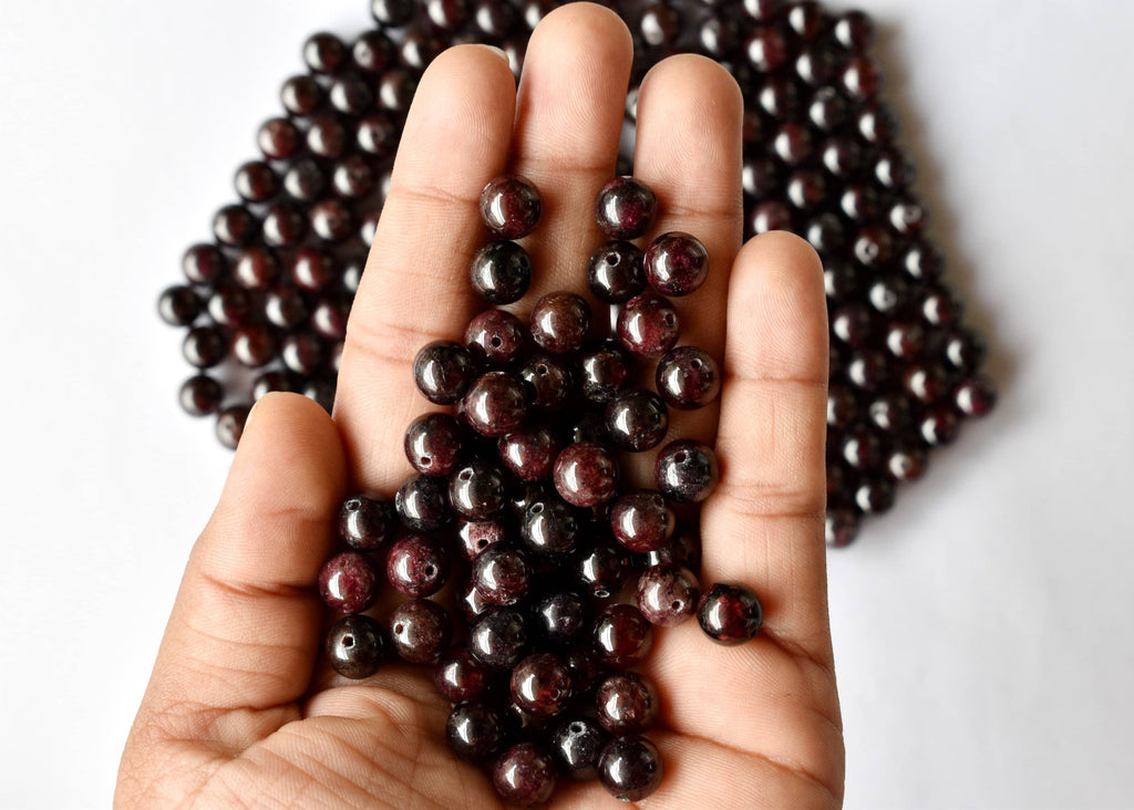 Garnet Beads 6mm | Natural Gemstone Beads for Jewelry Making