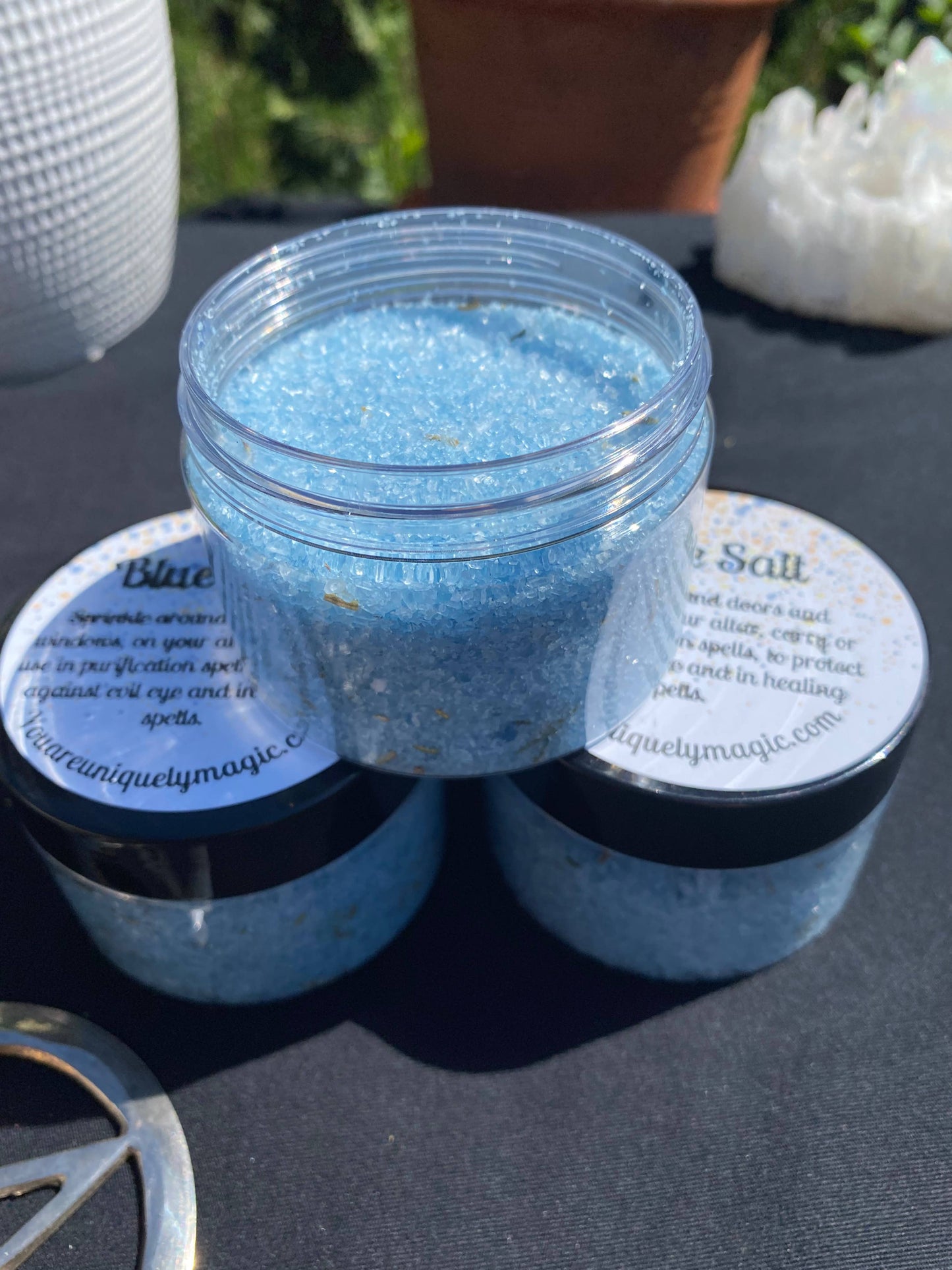 Blue Salt - Handcrafted Protection & Healing Ritual Salt 5 oz
