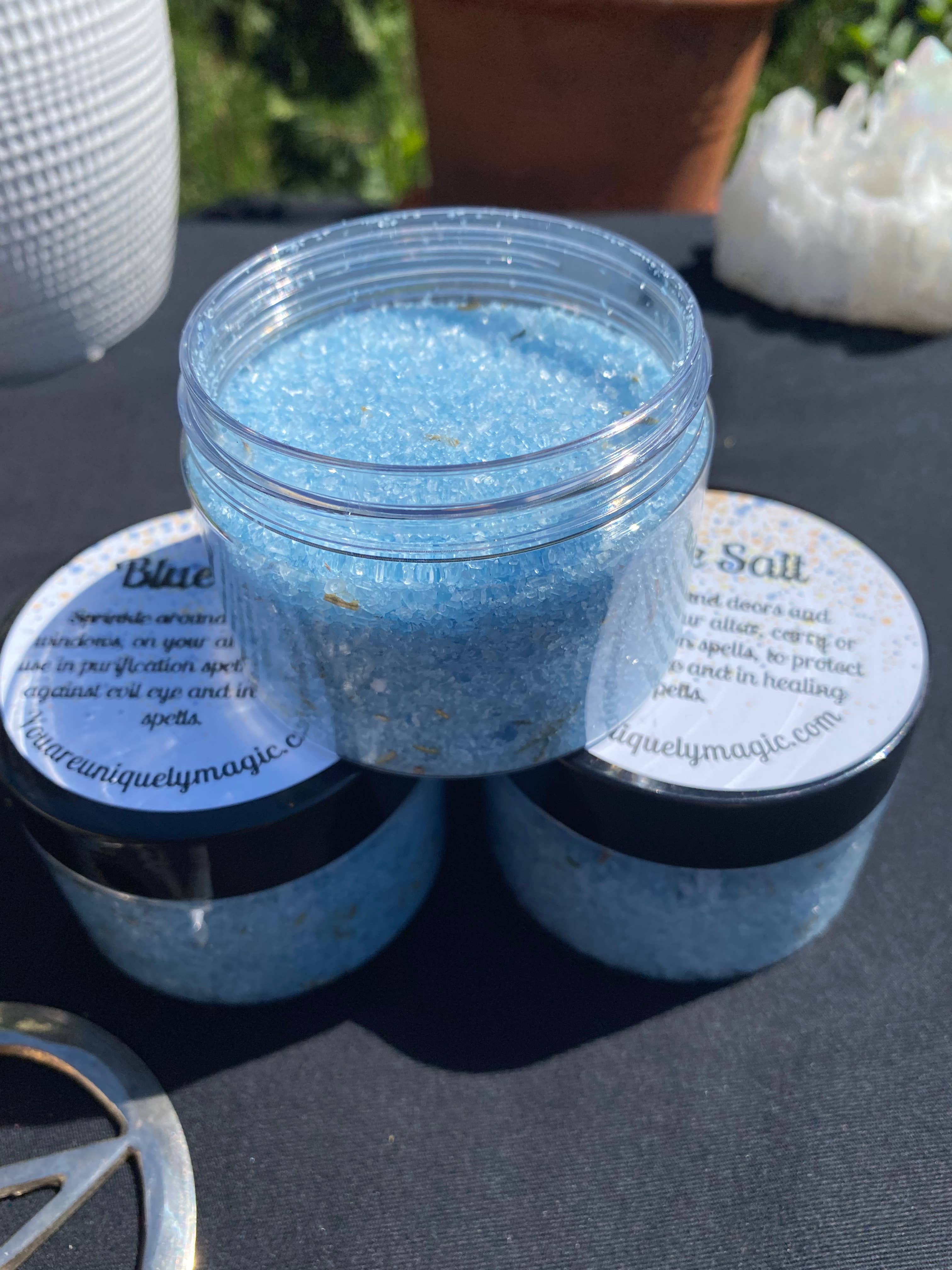 Blue Salt - Handcrafted Protection & Healing Ritual Salt 5 oz