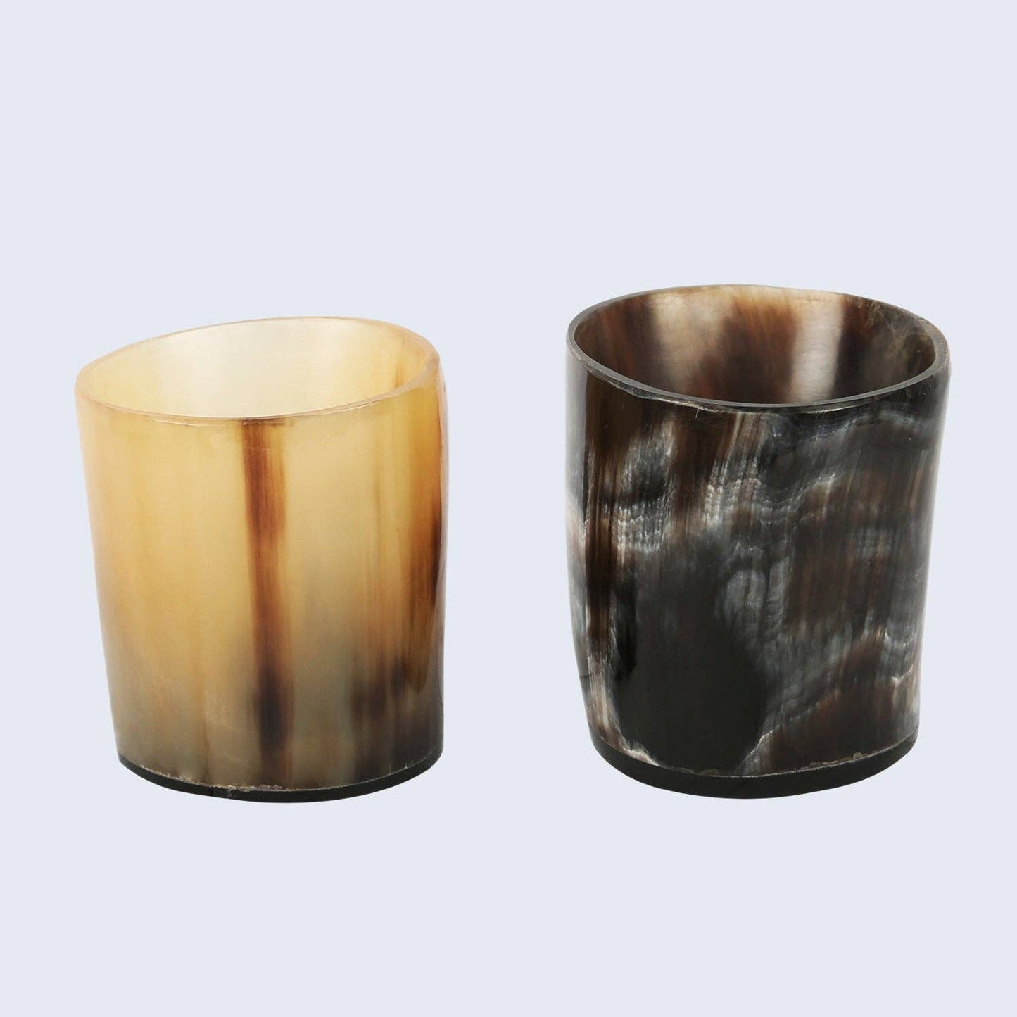 Whiskey Shot Glasses Real Horn Mug Cup - Set of 2 Pcs