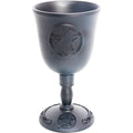 Cast Iron Raven Pentacle Chalice – Triquetra Ritual Goblet for Altar & Spellwork
