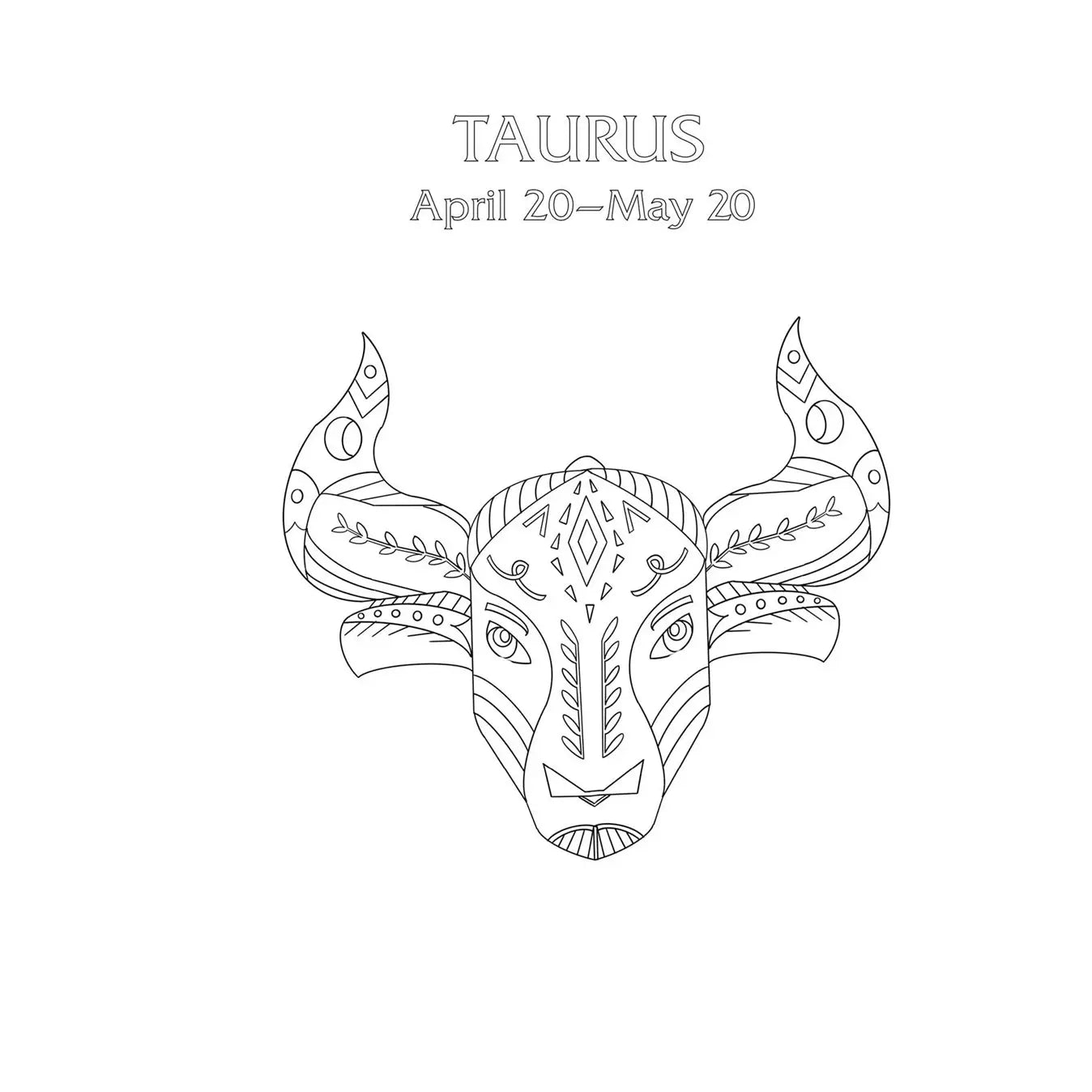 Coloring Book Taurus