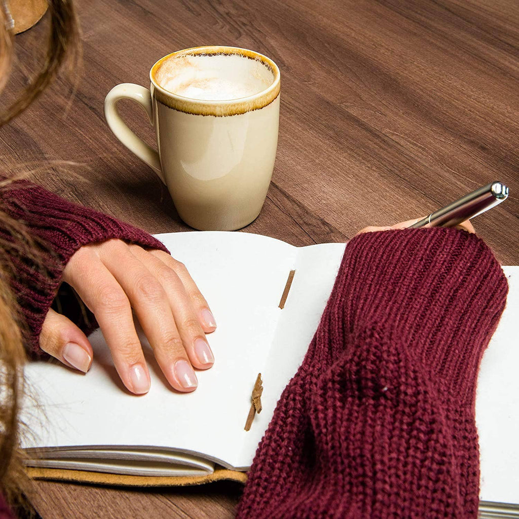 Embossed Leather Journal diary with 200 Handmade pages
