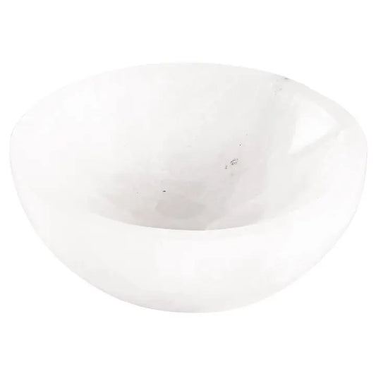 Selenite Round Trinket Holder