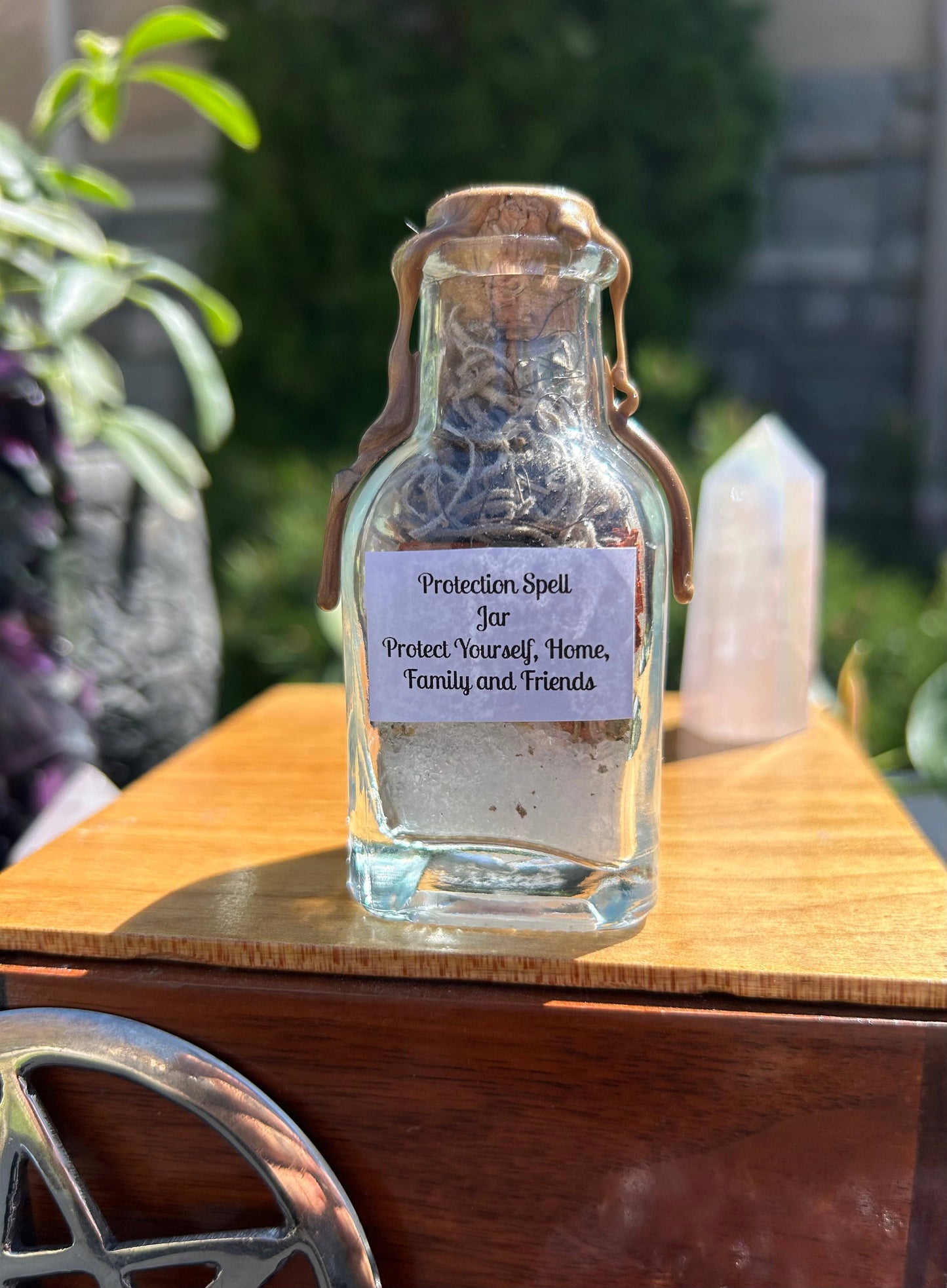 Protection Spell Jar - Handcrafted Shield for Self, Home & Family