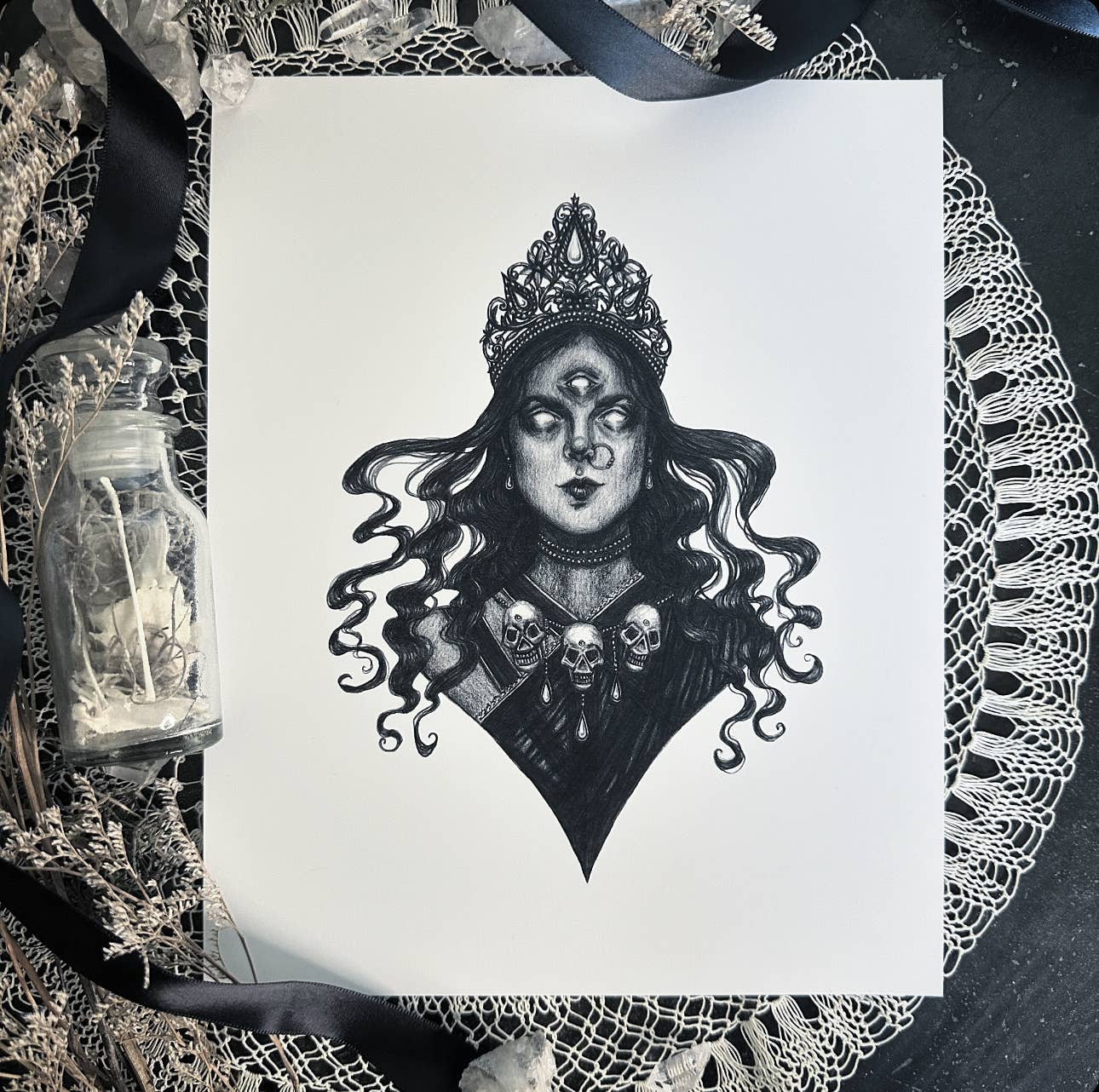 Kali Fine Art Print - Hindu Goddess of Death