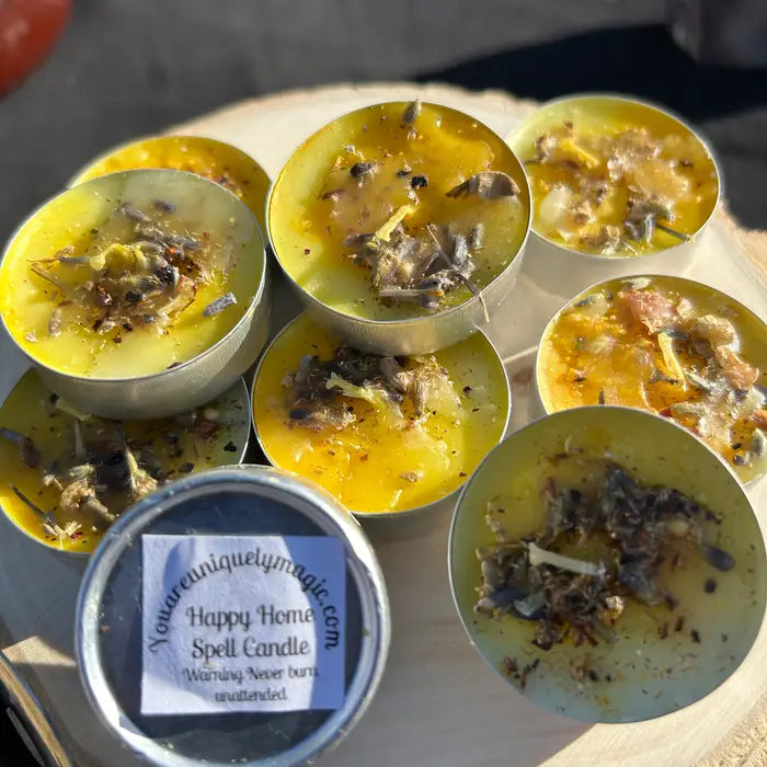 Tea Light Spell Candles - Handcrafted Ritual Candles