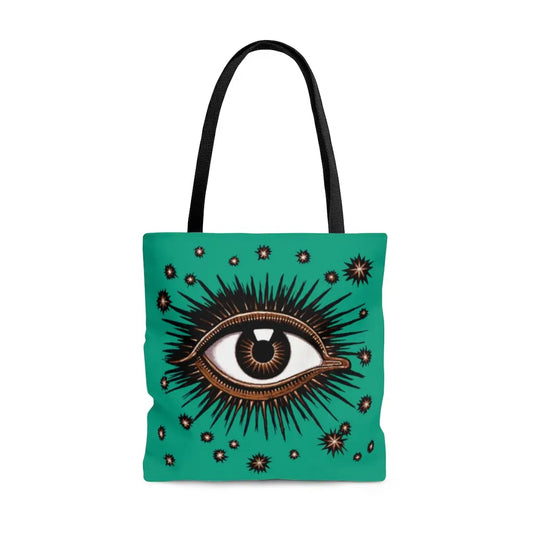 All Seeing Eye Tote Bag Teal