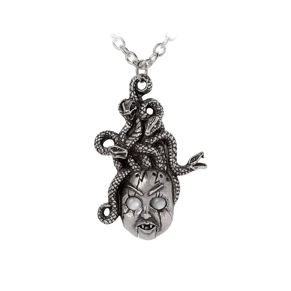 Curse of the Undead Doll – Medusa Pewter Pendant Necklace