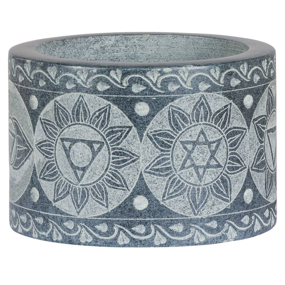 7 CHAKRA MORTAR AND PESTLE