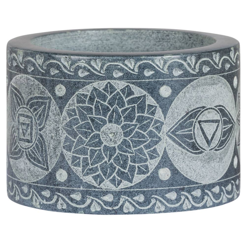 7 CHAKRA MORTAR AND PESTLE