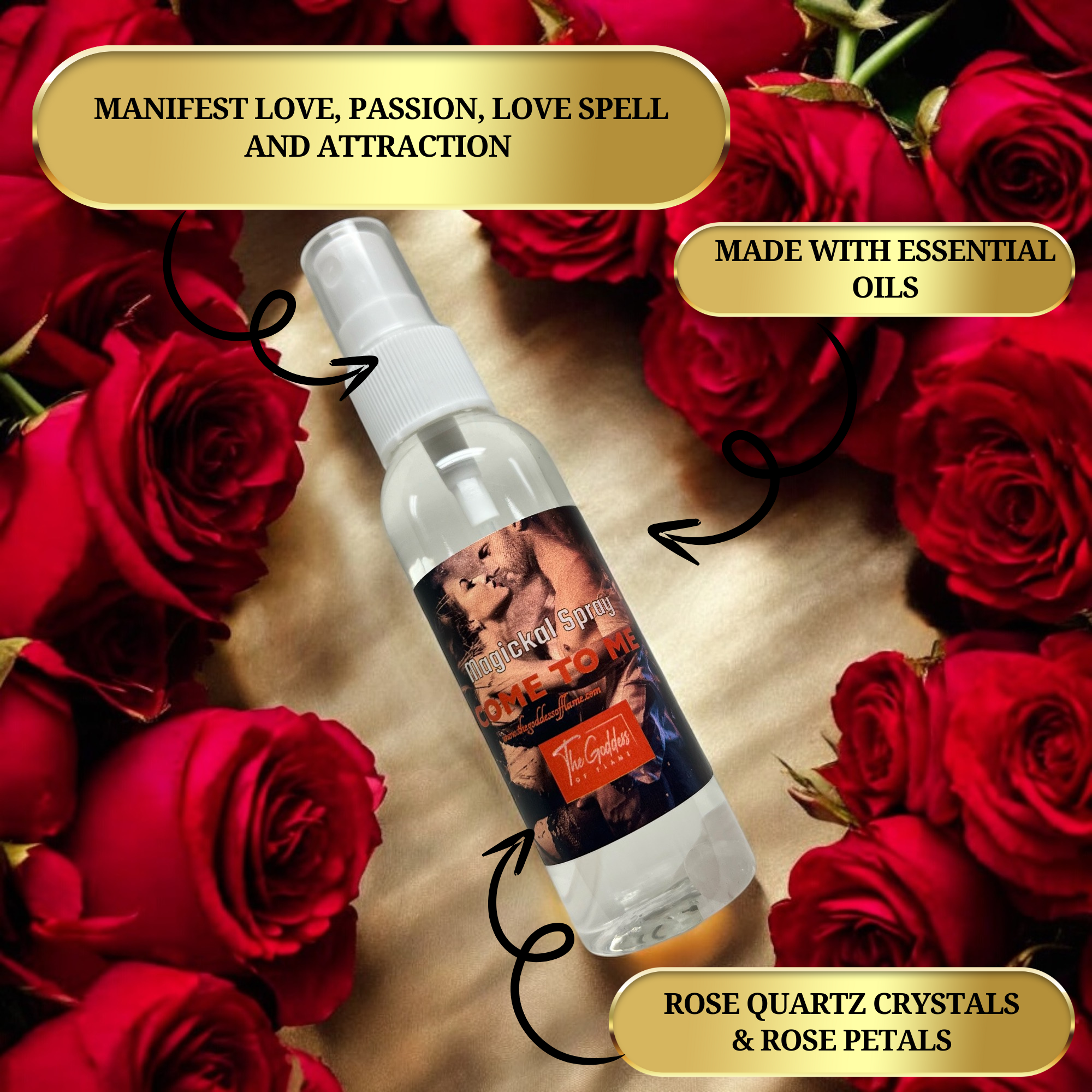 Come to Me Magic Spray - Attraction & Love Ritual Mist