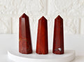 Red Jasper Crystal Tower | Healing Obelisk Point | Natural Gemstone Tower