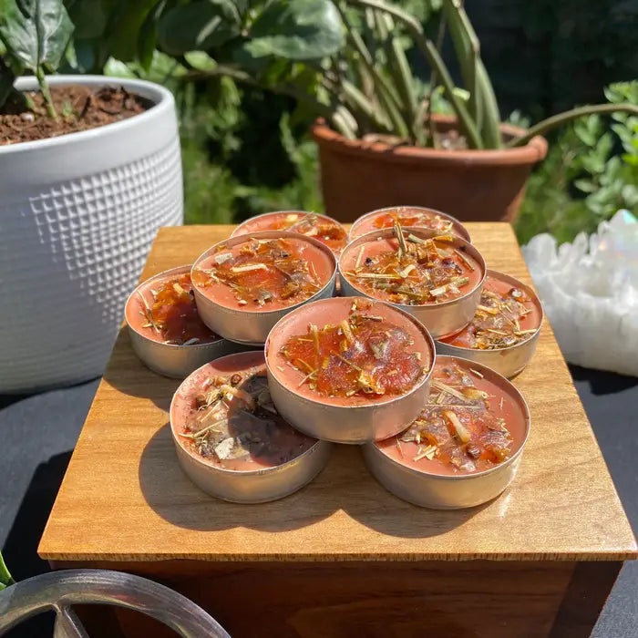 Tea Light Spell Candles - Handcrafted Ritual Candles
