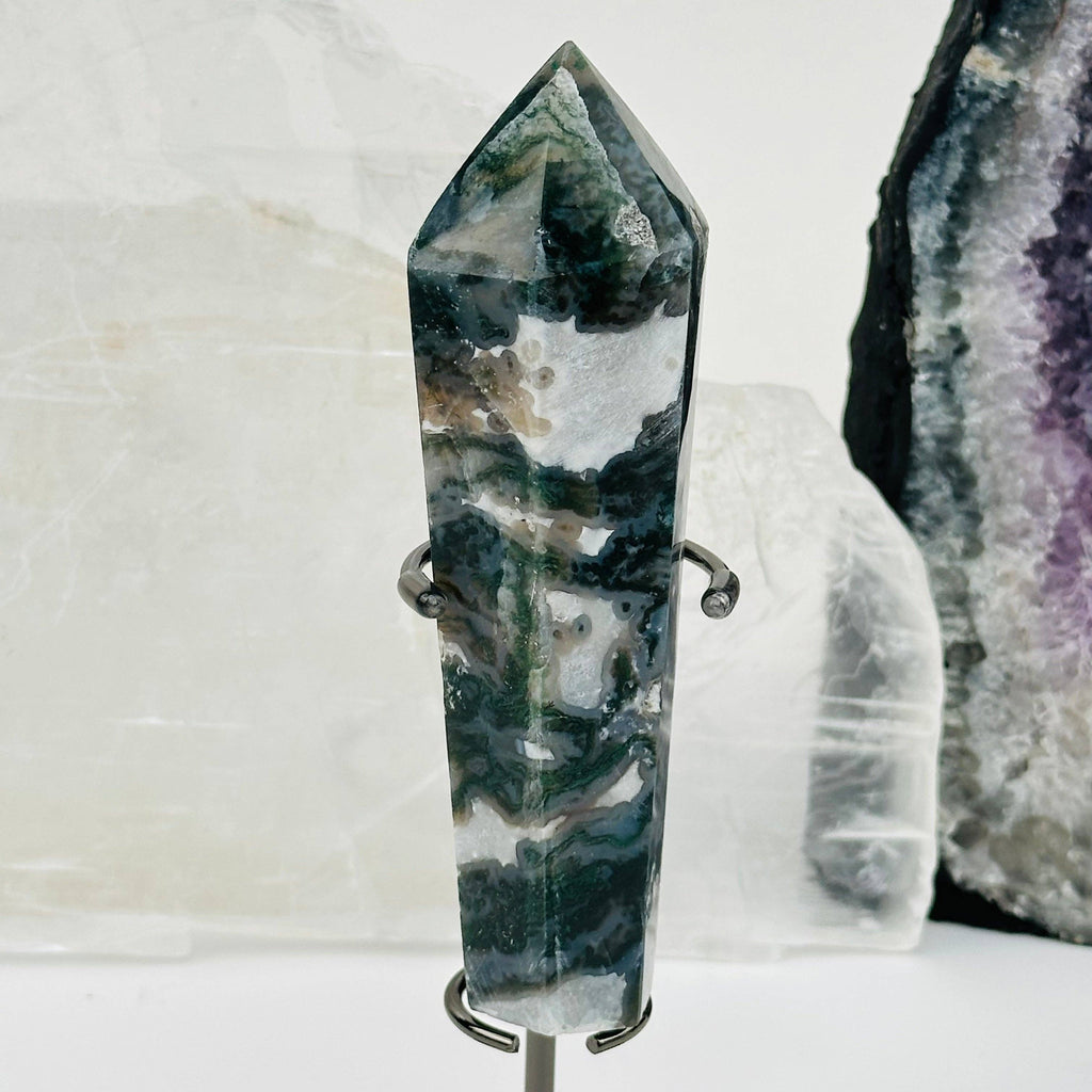 Crystal Wands on Metal Stand