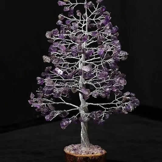 Amethyst Gemstone/Crystal Tree (600 Chips Tree)