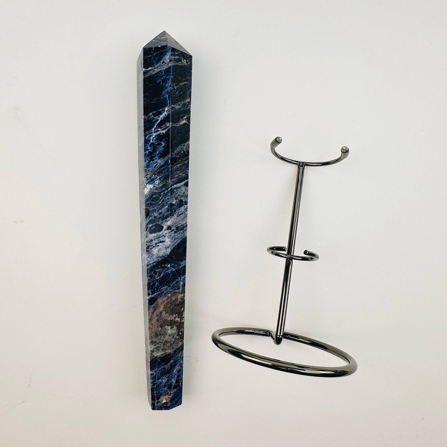 Crystal Wands on Metal Stand