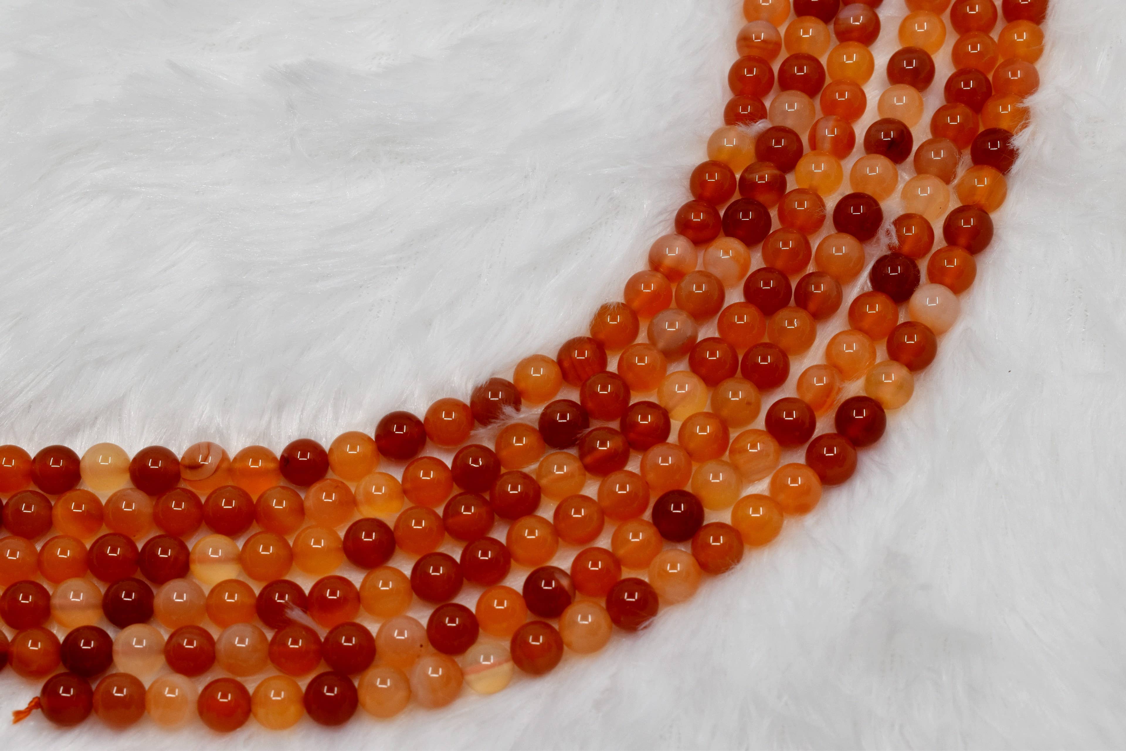 Carnelian Beads 4mm | Natural Gemstone Beads for Jewelry Making