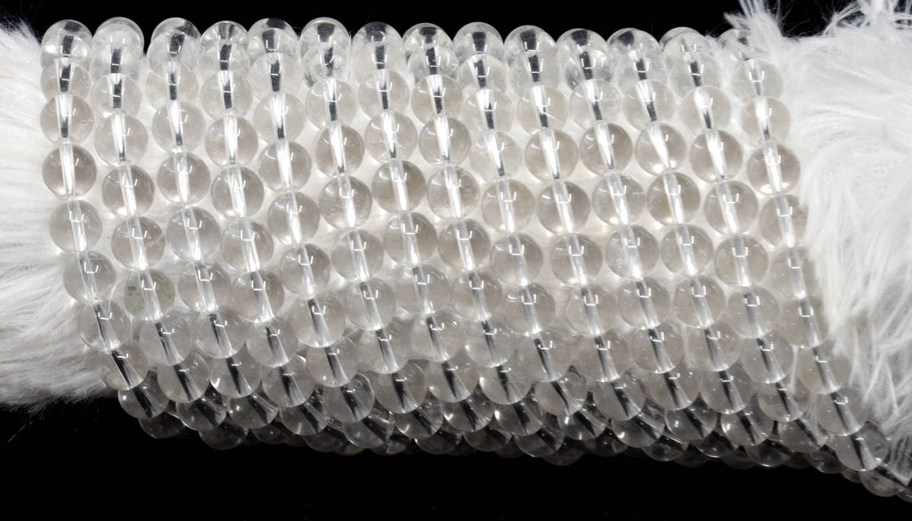 Clear Quartz Beads 8mm | Natural Crystal Gemstone Beads for Jewelry Making