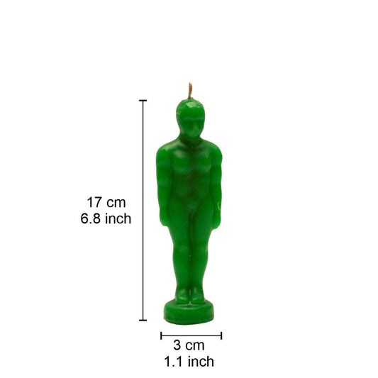 Green Man Figure Candle | Vrinda Ritual Candle